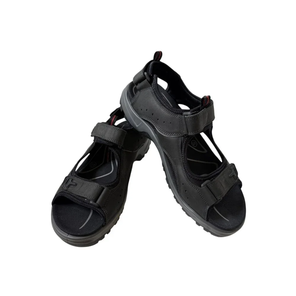 ECCO Offroad Black Nubuck Leather Sport Sandals Size 45 / Men's 11-11.5